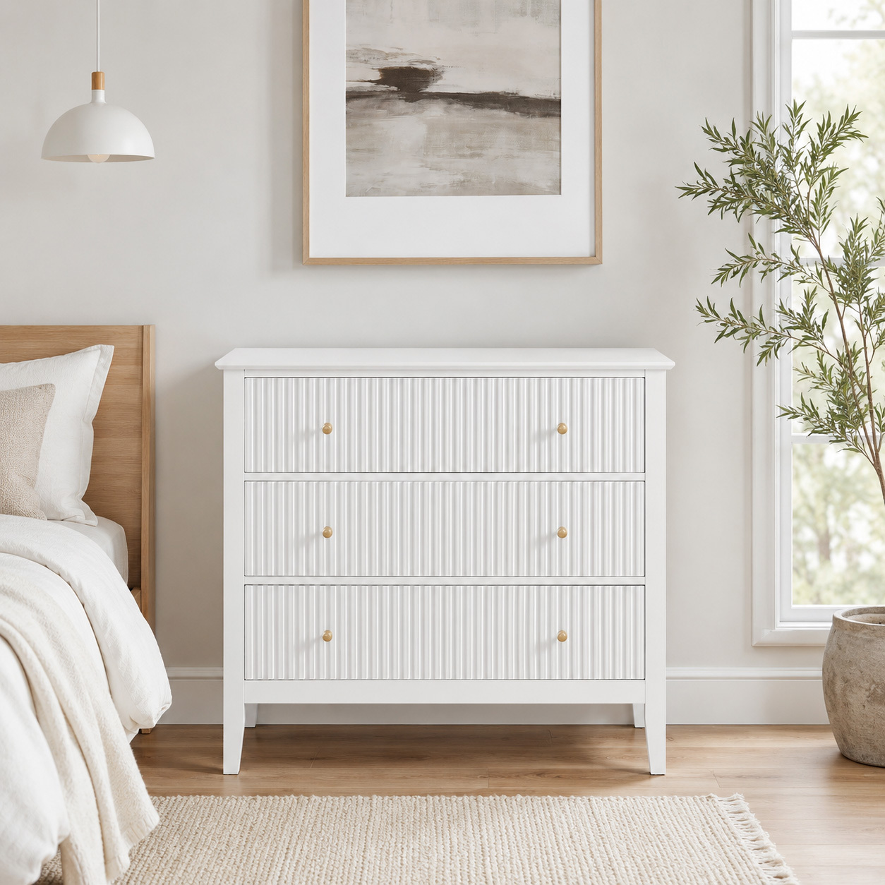 West Valley Interiors Amara 3 Drawer Chest | Temple & Webster